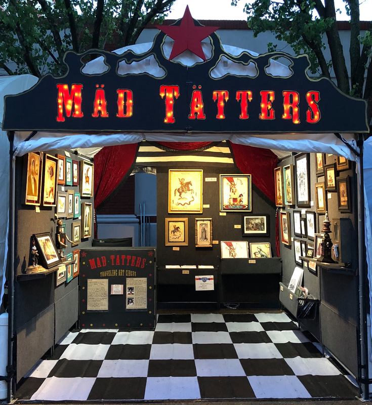 Art show schedule for the Mad Tatters